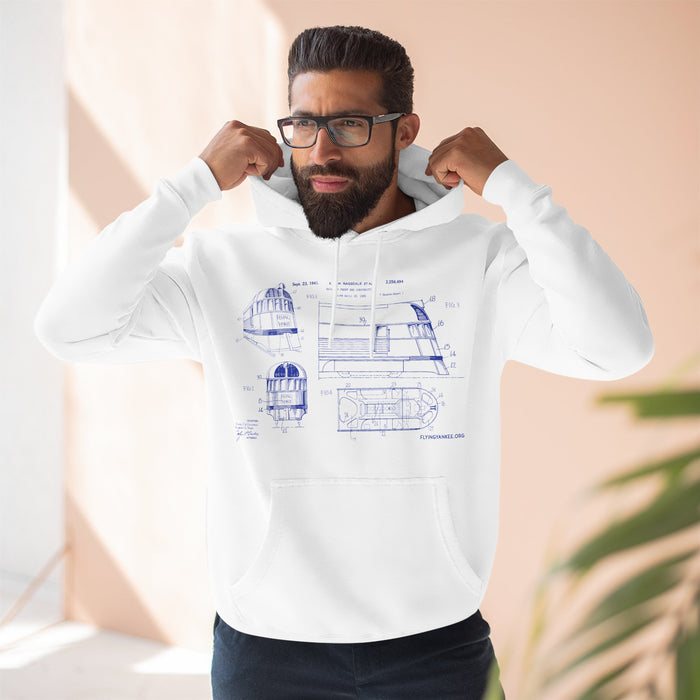 US Patent Flying Yankee - Three-Panel Fleece Hoodie