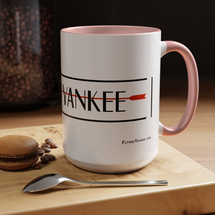 Arrow Flying Yankee Logo - Accent Coffee Mug (11, 15oz)