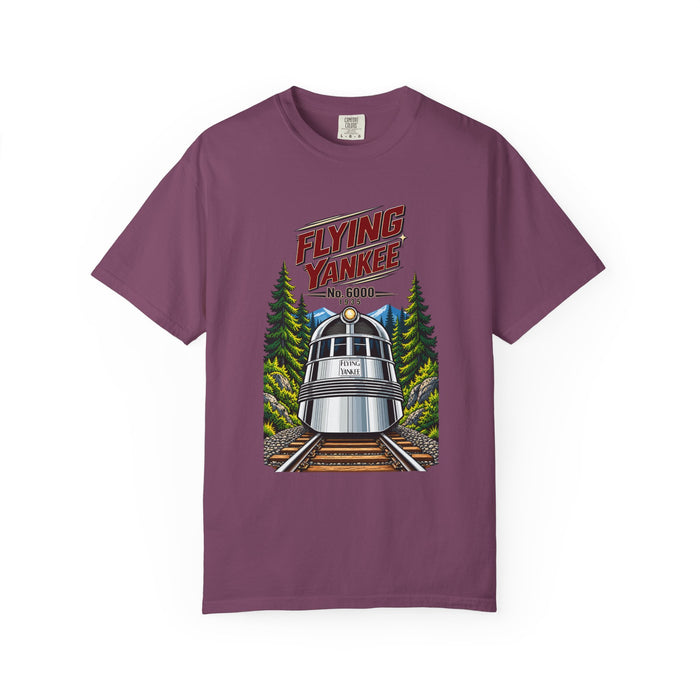 Flying Yankee No. 6000 – 1935 Vintage Streamliner - Unisex Garment-Dyed T-shirt