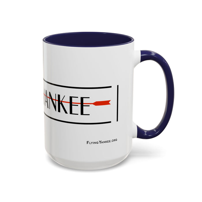 Arrow Flying Yankee Logo - Accent Coffee Mug (11, 15oz)