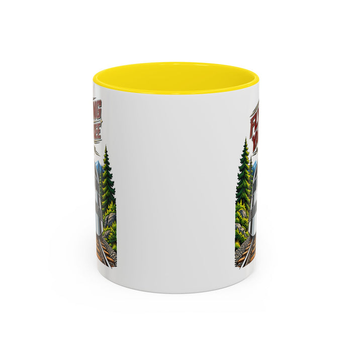 Flying Yankee No. 6000 – 1935 Vintage Streamliner - Accent Coffee Mug (11, 15oz)