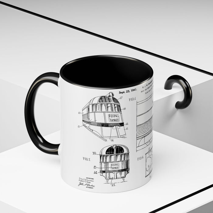 US Patent Flying Yankee - Accent Coffee Mug (11, 15oz)