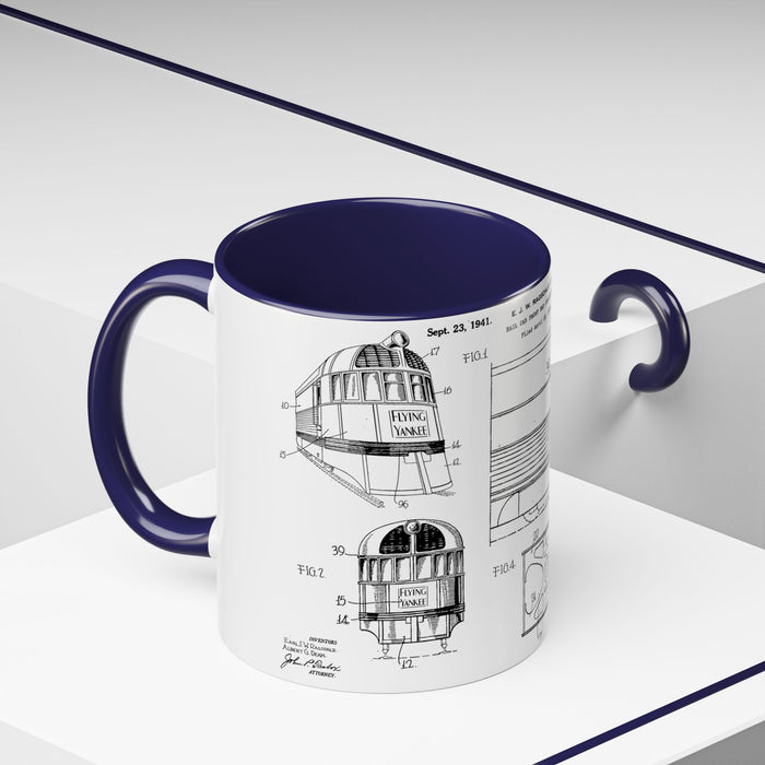 US Patent Flying Yankee - Accent Coffee Mug (11, 15oz)