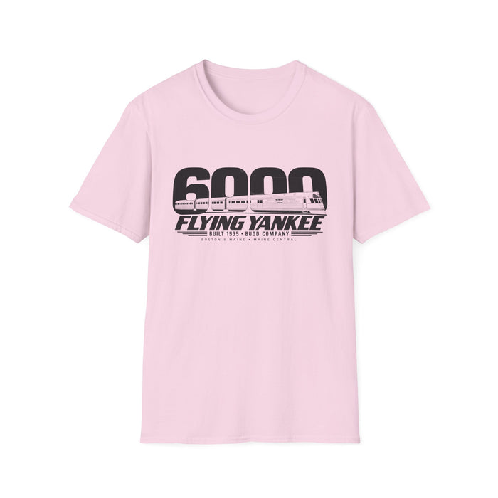 Flying Yankee 6000 | 1935 Budd Streamliner Vintage Railroad Design | Unisex Softstyle T-Shirt