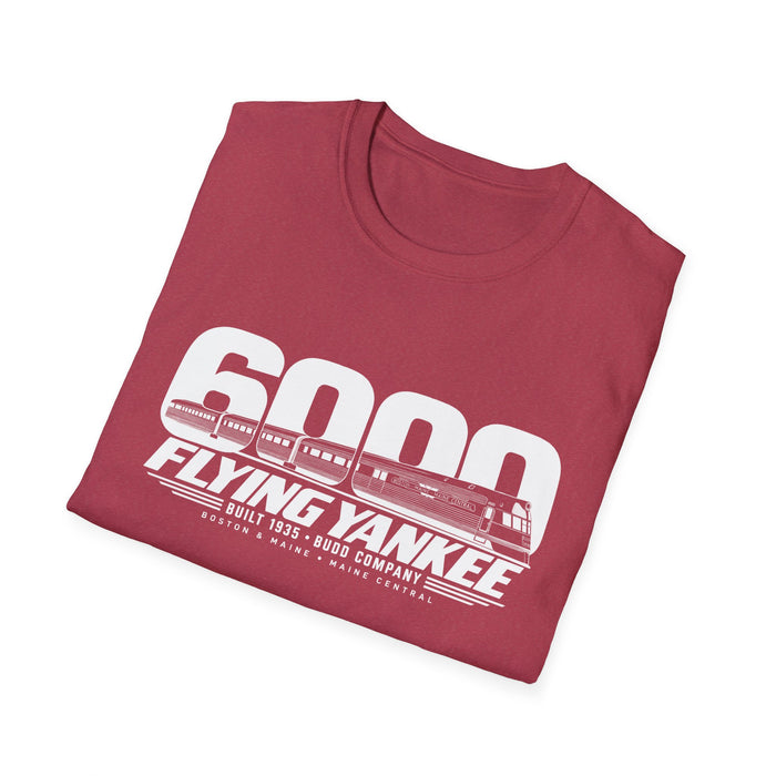 Flying Yankee 6000 | 1935 Budd Streamliner Vintage Railroad Design | Unisex Softstyle T-Shirt