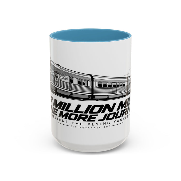 Flying Yankee – 2.7 Million Miles, One More Journey - Accent Coffee Mug (11, 15oz)