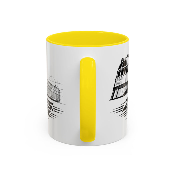 Flying Yankee – 2.7 Million Miles, One More Journey - Accent Coffee Mug (11, 15oz)