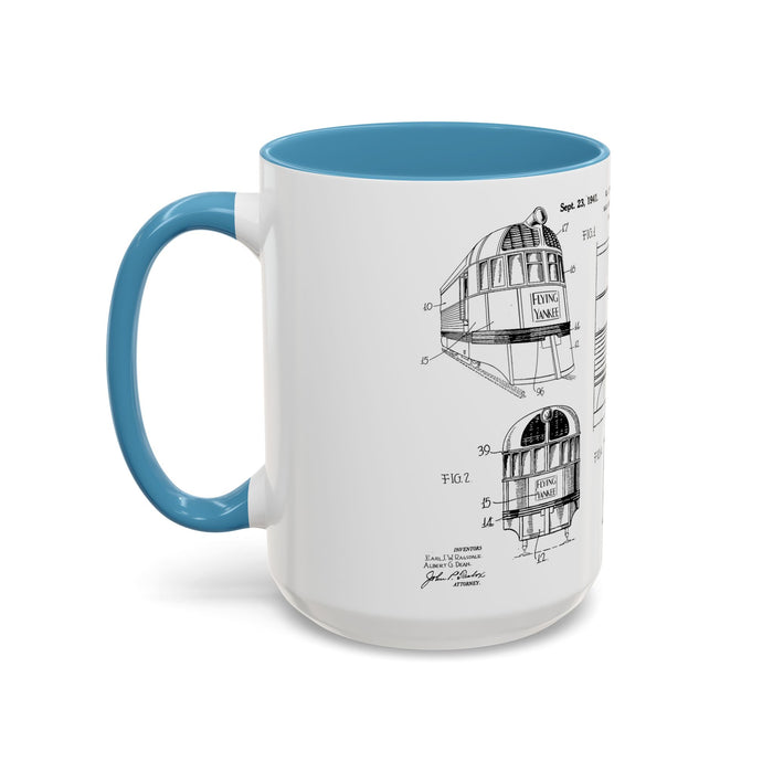 US Patent Flying Yankee - Accent Coffee Mug (11, 15oz)