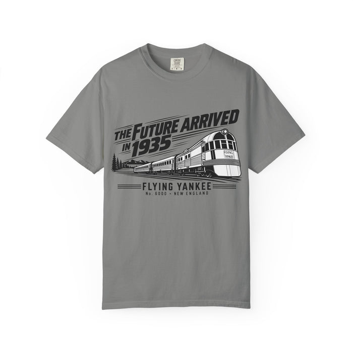 The Future Arrived in 1935 | Flying Yankee No. 6000 | Unisex Garment-Dyed T-shirt