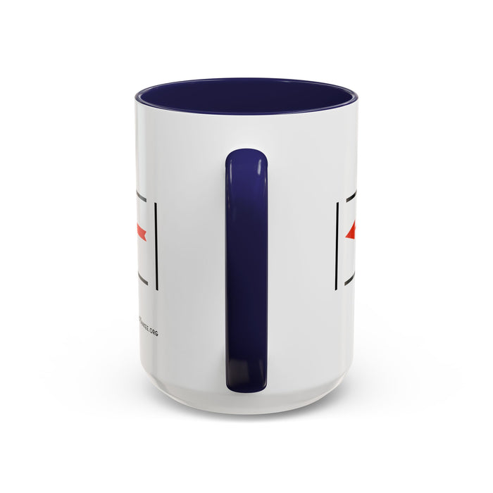 Arrow Flying Yankee Logo - Accent Coffee Mug (11, 15oz)