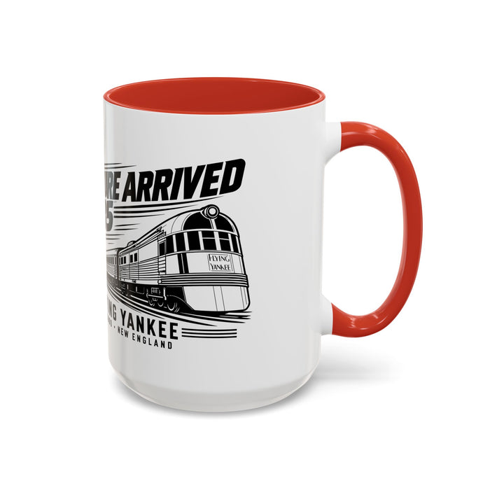 The Future Arrived in 1935 | Flying Yankee No. 6000 | Accent Coffee Mug (11, 15oz)