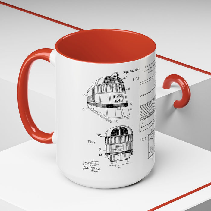 US Patent Flying Yankee - Accent Coffee Mug (11, 15oz)