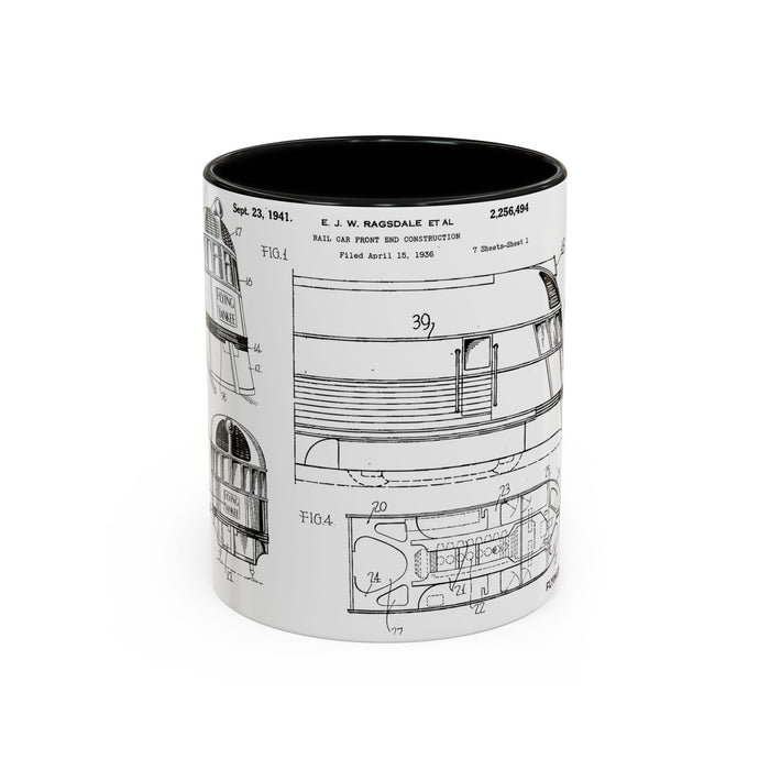 US Patent Flying Yankee - Accent Coffee Mug (11, 15oz)