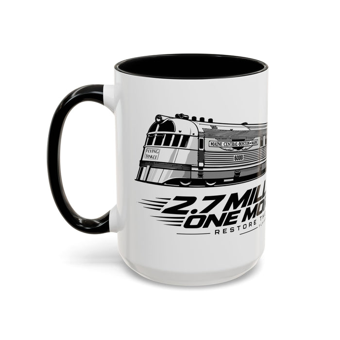 Flying Yankee – 2.7 Million Miles, One More Journey - Accent Coffee Mug (11, 15oz)