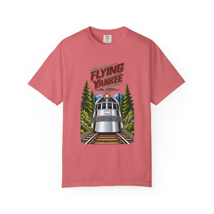Flying Yankee No. 6000 – 1935 Vintage Streamliner - Unisex Garment-Dyed T-shirt