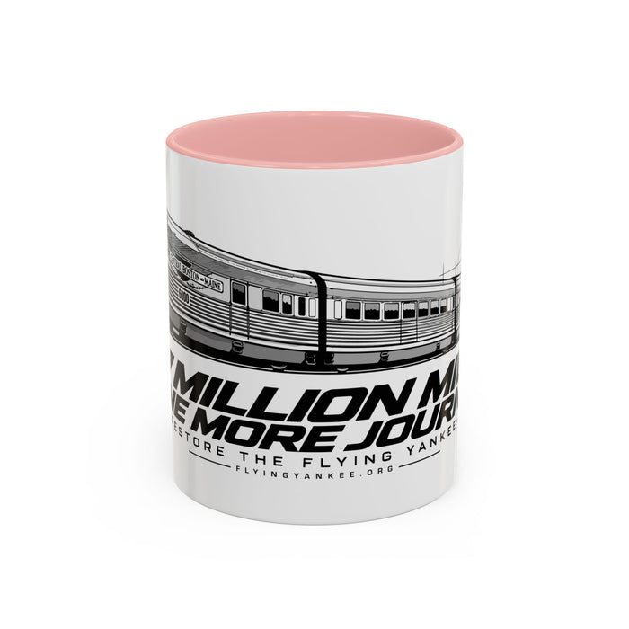 Flying Yankee – 2.7 Million Miles, One More Journey - Accent Coffee Mug (11, 15oz)