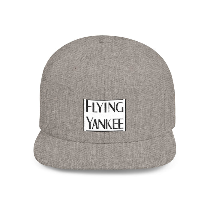Flying Yankee Embroidered Logo - Flat Bill Snapback