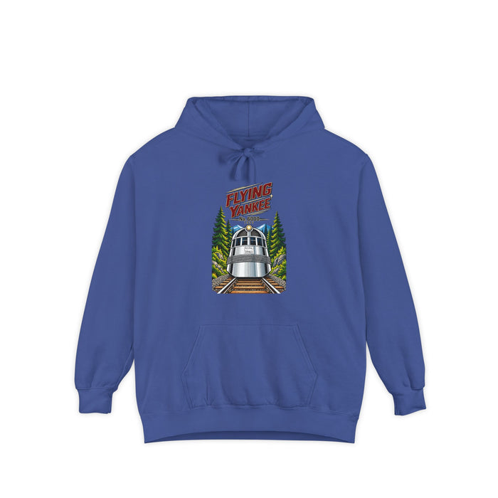 Flying Yankee No. 6000 – 1935 Vintage Streamliner - Unisex Garment-Dyed Hoodie