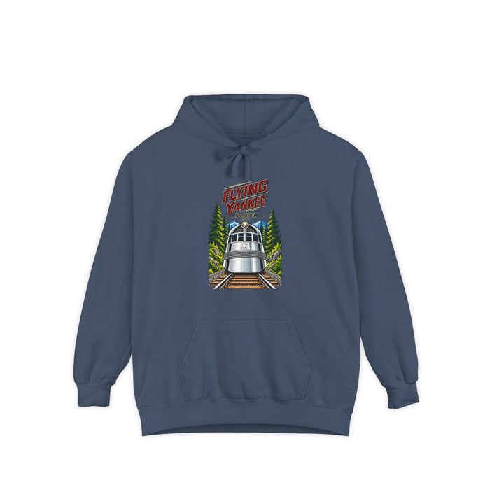Flying Yankee No. 6000 – 1935 Vintage Streamliner - Unisex Garment-Dyed Hoodie