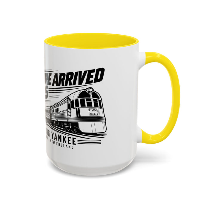 The Future Arrived in 1935 | Flying Yankee No. 6000 | Accent Coffee Mug (11, 15oz)
